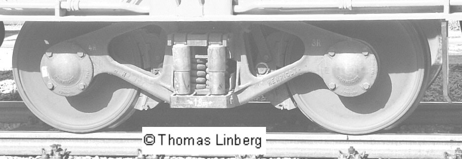 Henricot-Drehgestell, mit Dämpfungselementen; Foto: Thomas Linberg