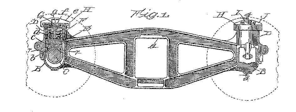 Bettendorf Drehgestell mit Primrfederung (US Pat 793,764)